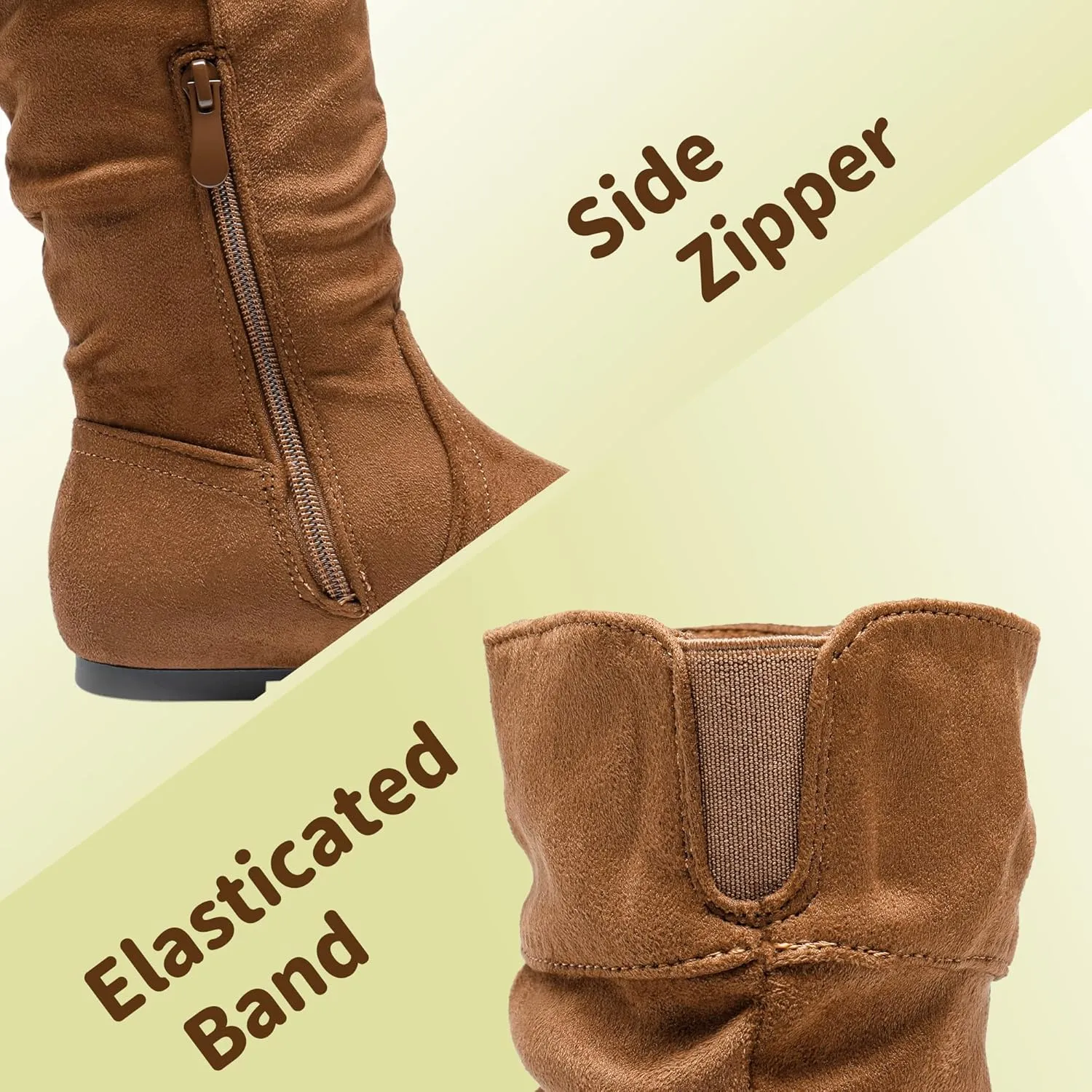 DREAM PAIRS Girl's Faux Fur Lined Knee High Winter Riding Boots(Toddler/Little Kid/Big Kid)