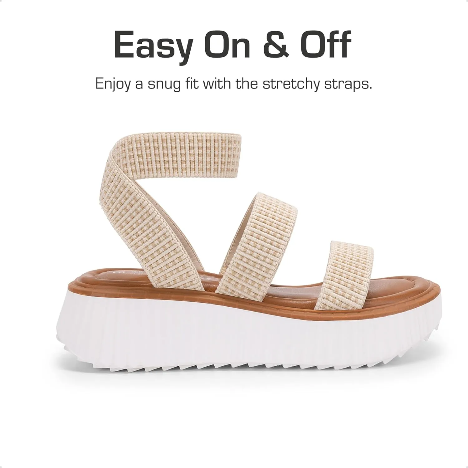 DREAM PAIRS Girls Flatform Wedge Open Toe Platform Summer Sandals with Buckle Ankle Strap for Little Kid/Big Kid