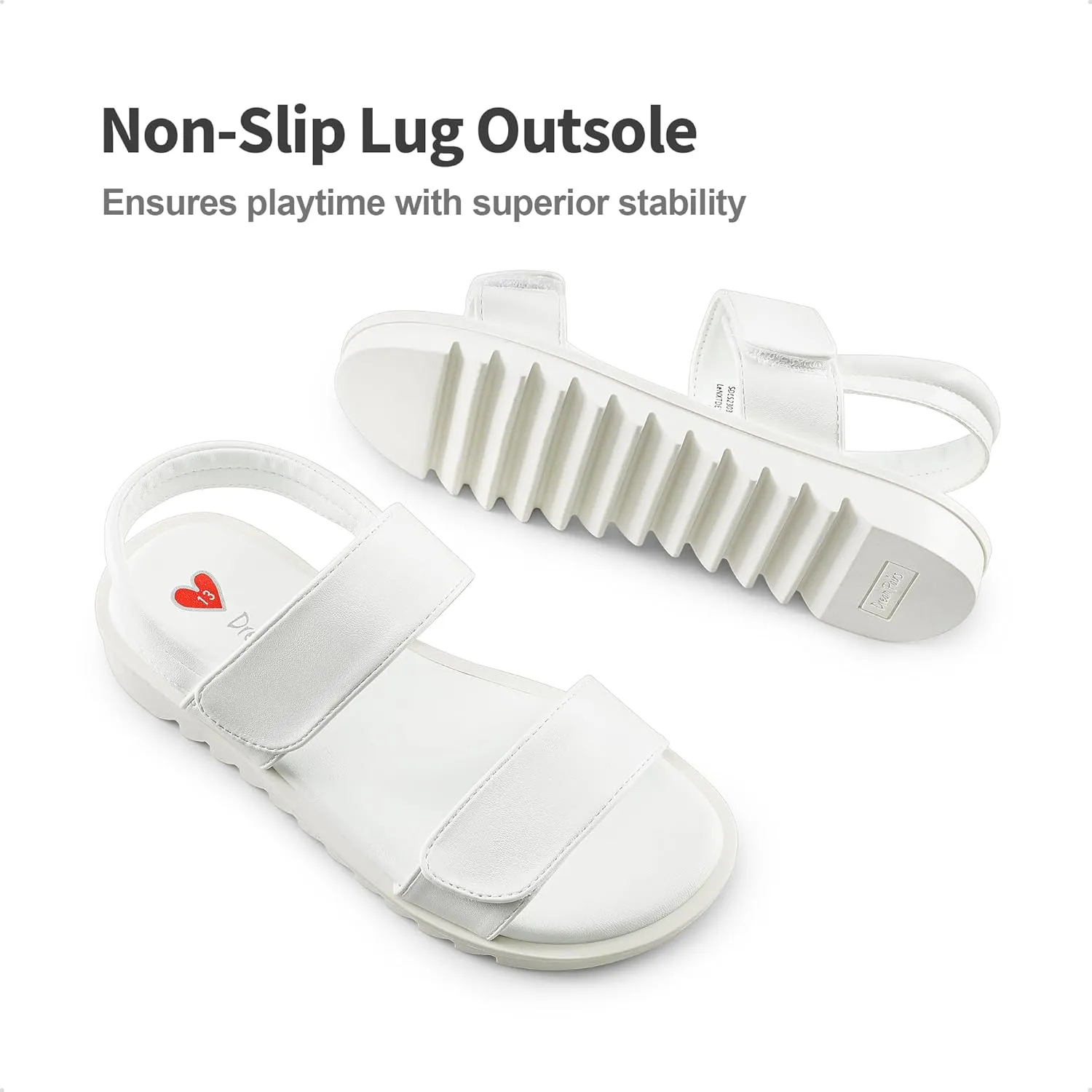 DREAM PAIRS Girls Sandals Glitter Two Strapped Casual Open Toe Sandals Little Kid/Big Kid