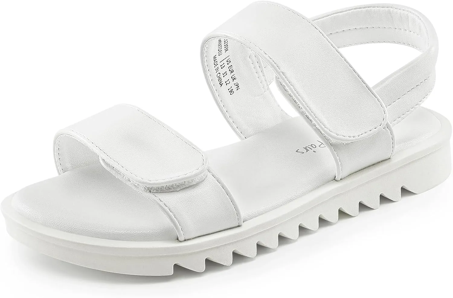 DREAM PAIRS Girls Sandals Glitter Two Strapped Casual Open Toe Sandals Little Kid/Big Kid