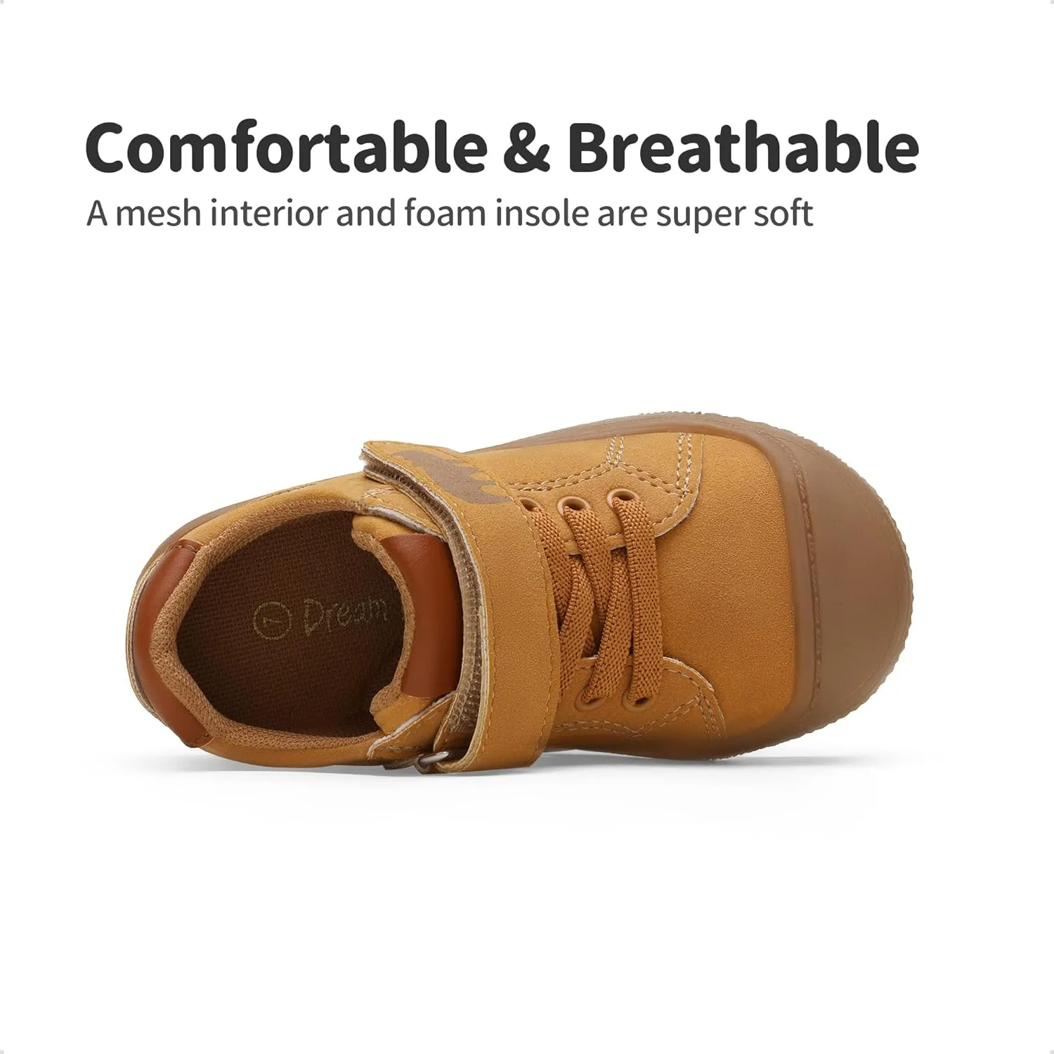DREAM PAIRS Toddler Boys Girls Sneakers Casual Lightweight Kids Storybook Walking Skate Shoes