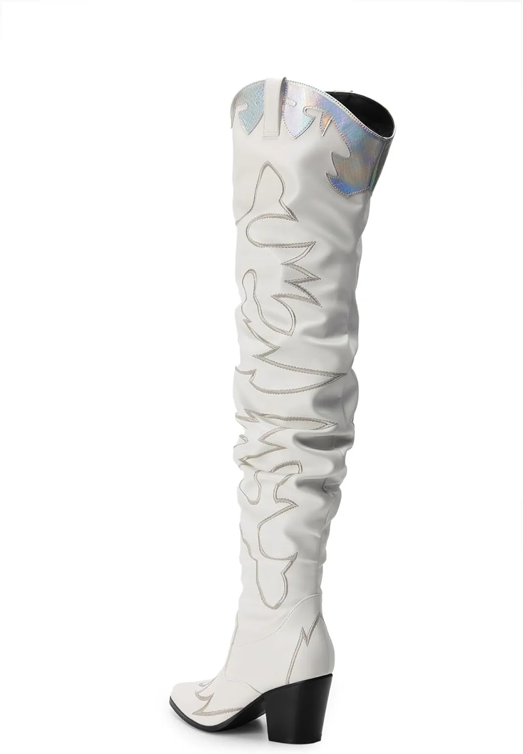 DREAM PAIRS Western Cowboy Boots Over The Knee Western Cowgirl Boots Women Thigh High Boots