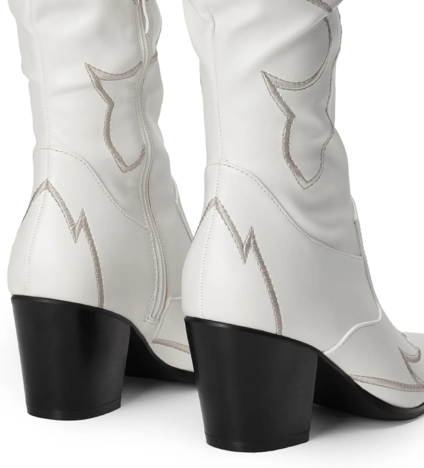 DREAM PAIRS Western Cowboy Boots Over The Knee Western Cowgirl Boots Women Thigh High Boots