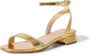 DREAM PAIRS Women Black White Nude Clear Sandals Low Heel Dressy Sandals Ankle Strap Open Toe Chunky Block Heeled Summer Classic Comfortable Flat Shoes
