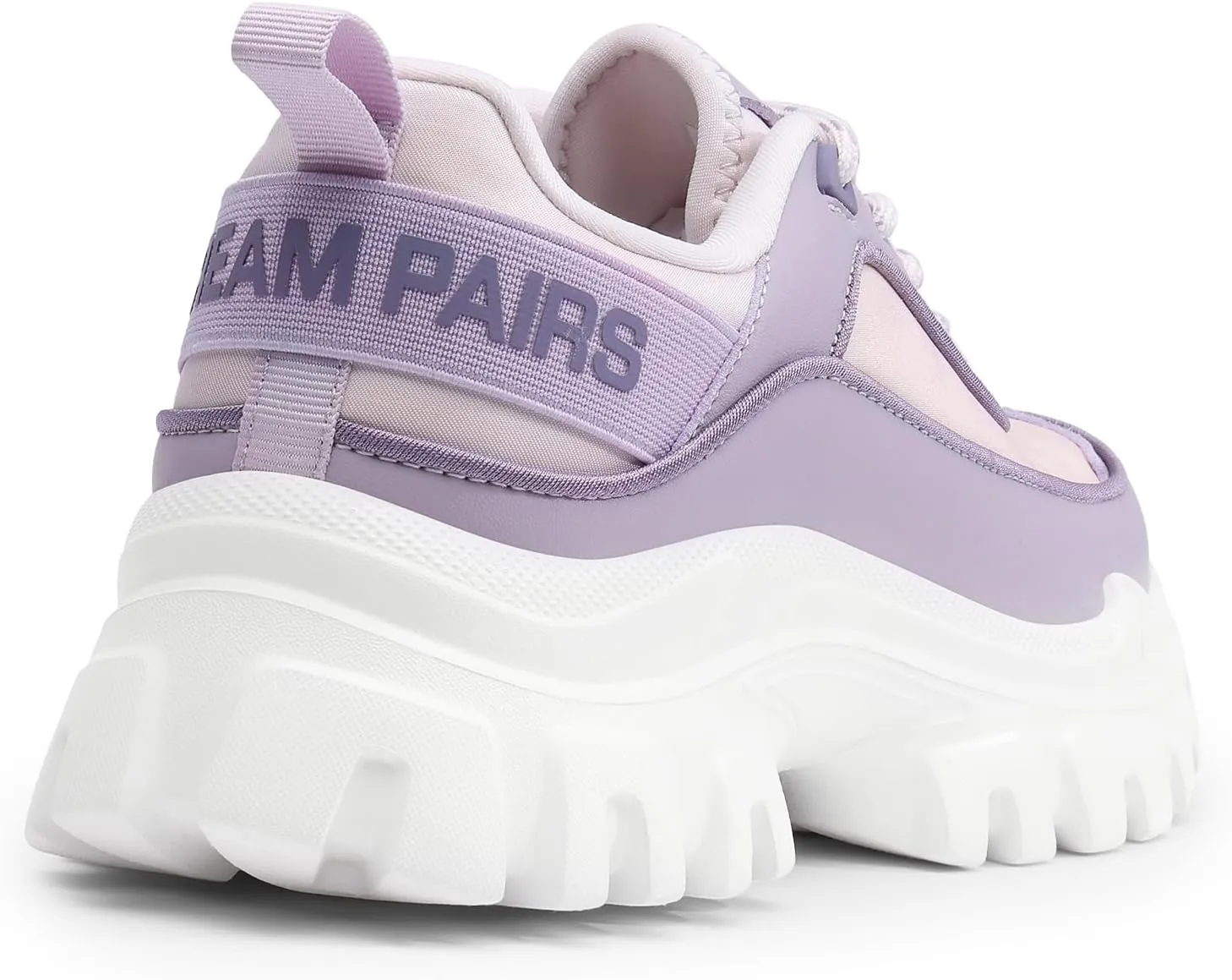 DREAM PAIRS Women Platform Chunky Fashion Sneakers Walking Lace-Up Comfortable Sport Stylish Lightweight Classic Casual Work Tennis Shoes