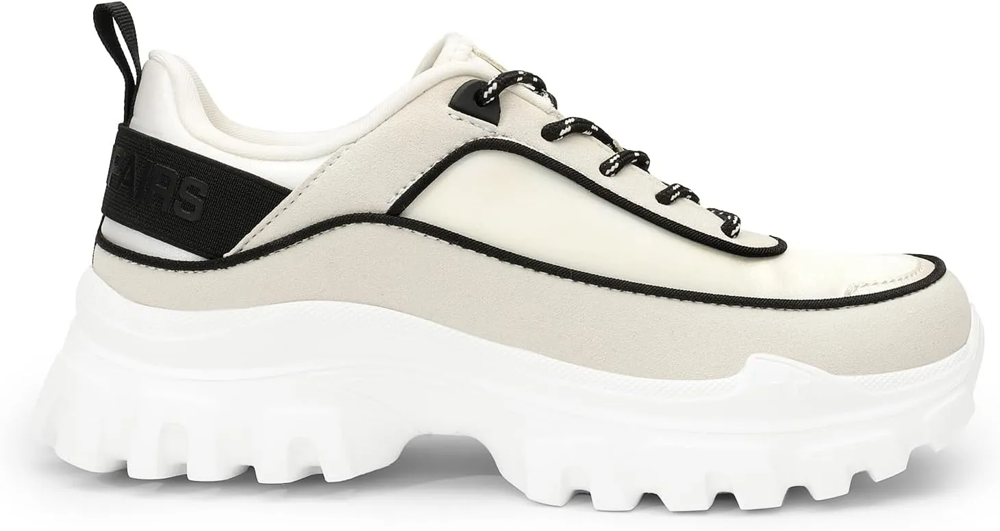 DREAM PAIRS Women Platform Chunky Fashion Sneakers Walking Lace-Up Comfortable Sport Stylish Lightweight Classic Casual Work Tennis Shoes