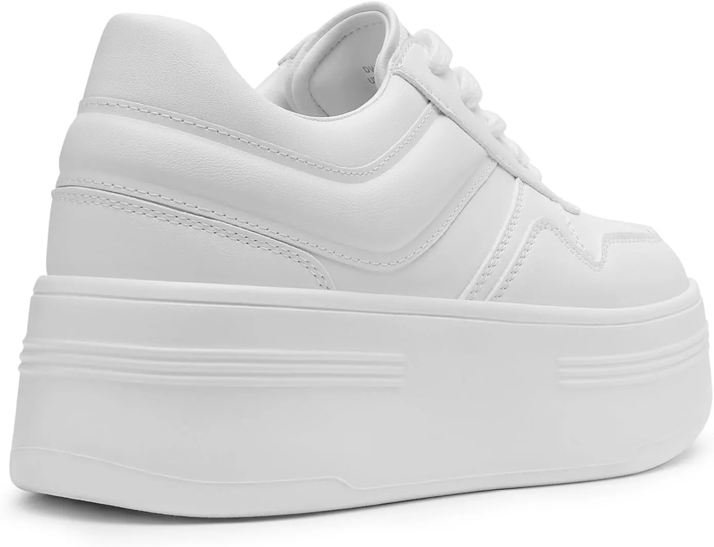 DREAM PAIRS Women Platform High Heel Fashion Sneakers Walking Lace Up Lightweight Stylish Classic Casual Sneaker.