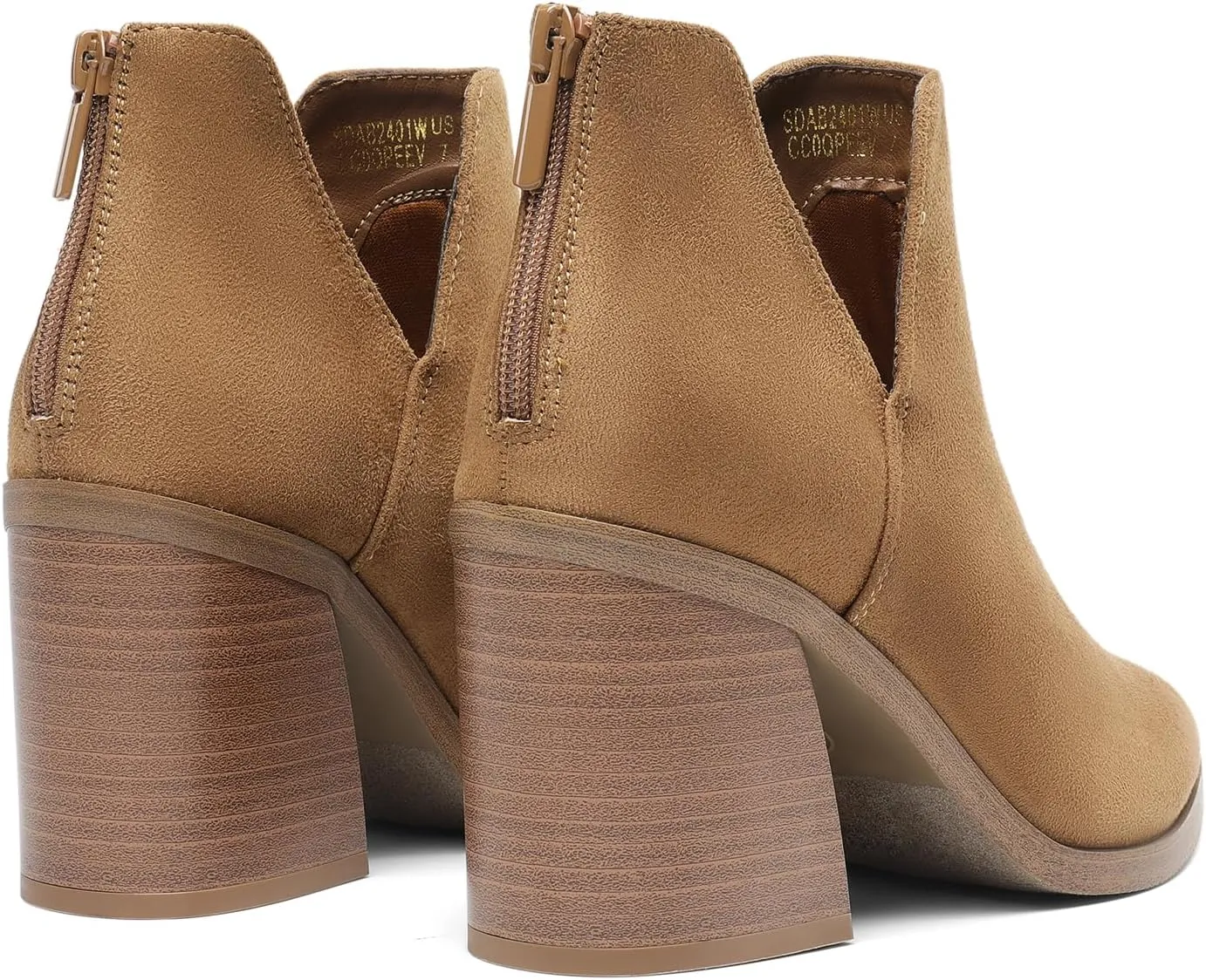 DREAM PAIRS Women's Ankle Boots Chunky Heel Pointed Toe Short Booties Shoes