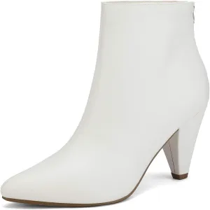 DREAM PAIRS Women's Pointed Toe Ankle Boots High Heel Booties Fashion Zipper Dress Boots