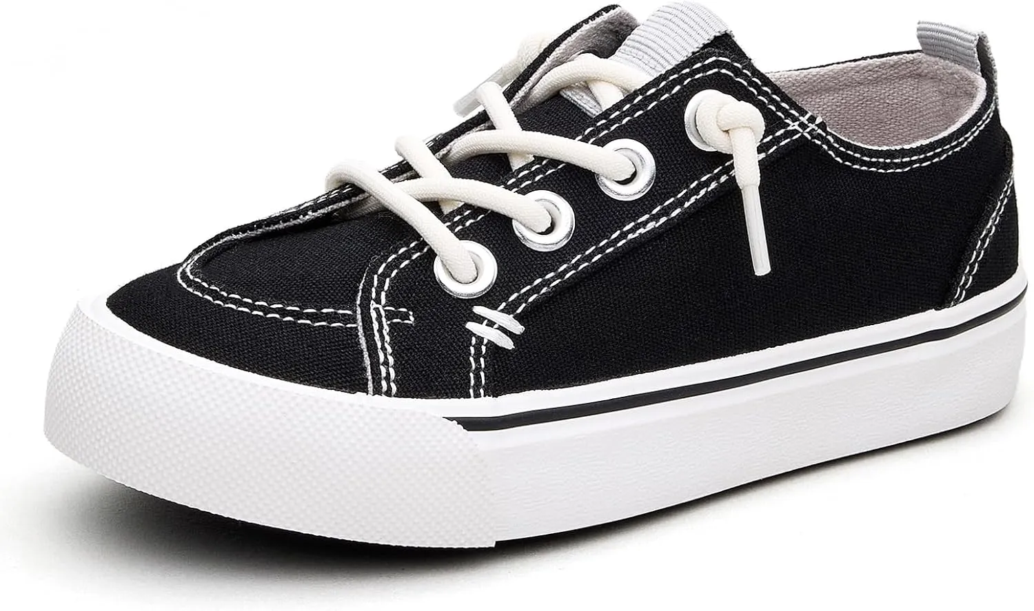 EasyStar Girls and Boys Slip-On Elastic Lace Shoes Sneaker for Toddler Little Kid