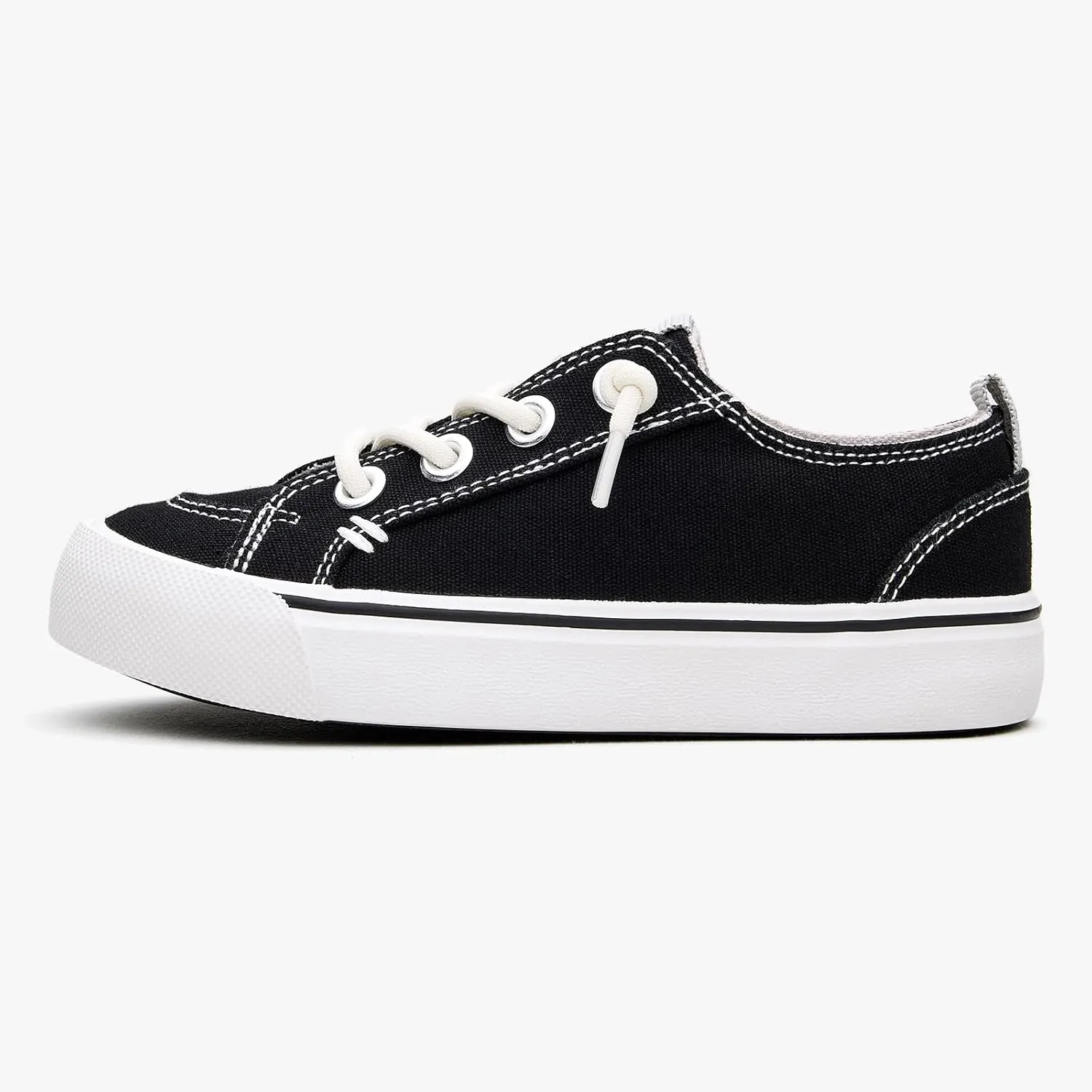 EasyStar Girls and Boys Slip-On Elastic Lace Shoes Sneaker for Toddler Little Kid