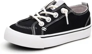 EasyStar Girls and Boys Slip-On Elastic Lace Shoes Sneaker for Toddler Little Kid