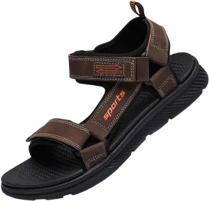 Eliogn Men's Sports Sandals Arch Support Open Toe Trail Outdoor Hiking Sandals Beach Sandals Summer Water Shoes