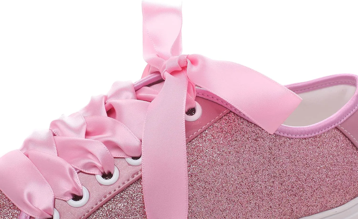 Elivandon Wedding Shoes Bling Bridal Sneakers Flats Bride Tennis Shoes Shiny Sequin Sparkly Sneakers