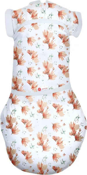 embé 2-Way Transition Swaddle, 12-18 lbs, Arms & Legs In Or Out, Warm Up & Cool Down 100% Cotton, 3-6 Months