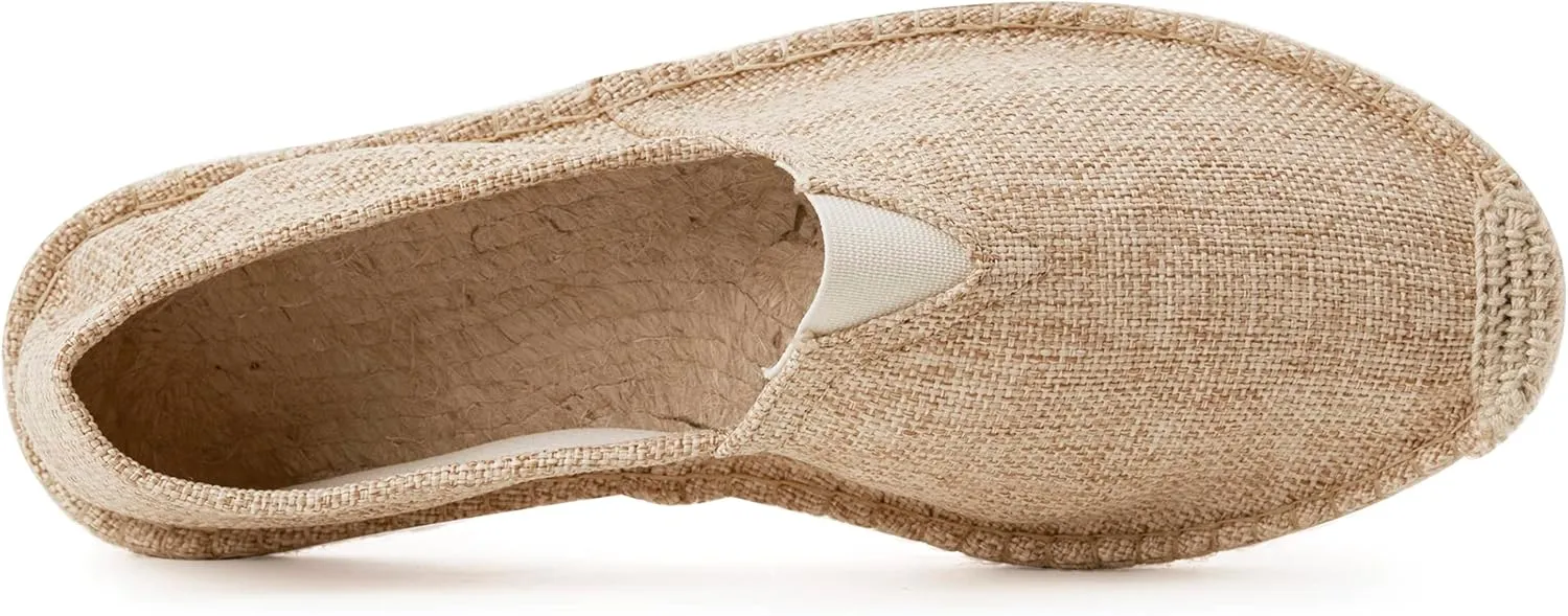 Espadrilles for Men with Flat Slip-on Fashion Casual Classic Canvas