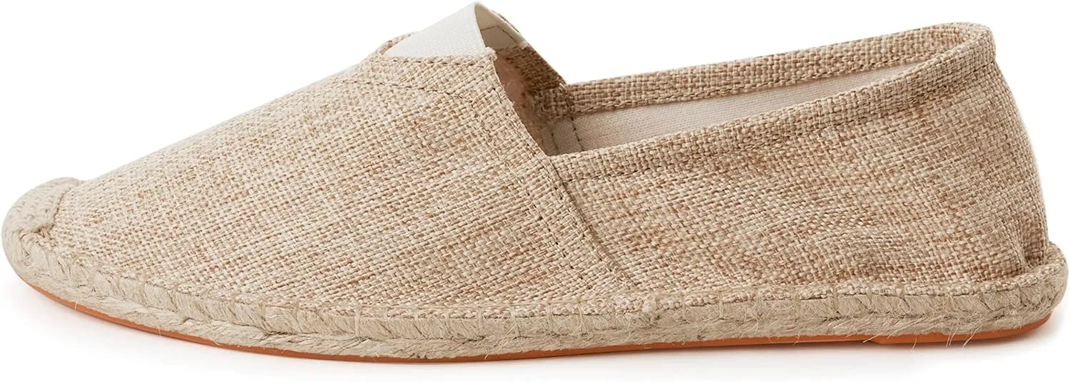 Espadrilles for Men with Flat Slip-on Fashion Casual Classic Canvas