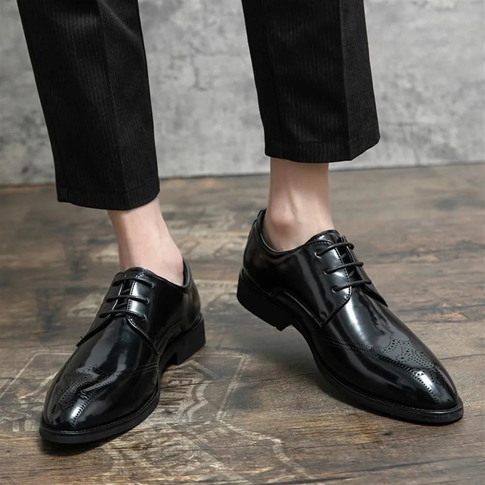 Everyday Mens Casual Comfortable Loafers British Style Luxury Leather Shoes Fashionable Breathable Oxfords