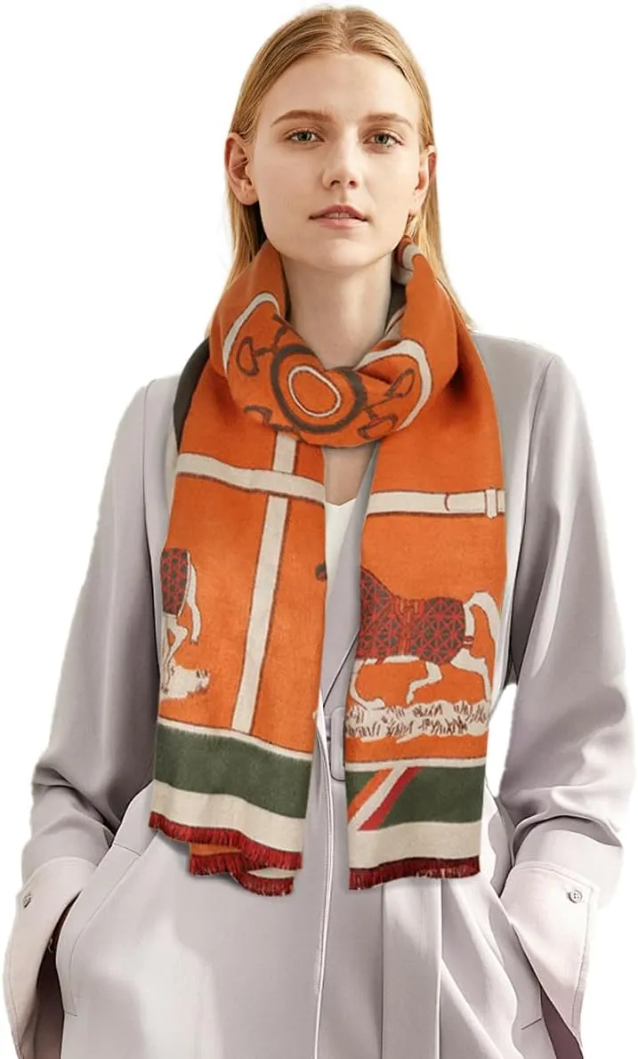 EXTREE Scarfs for Women Pashmina Silky Shawl Wrap for Evening Dressing Blanket Open Front Poncho Cape