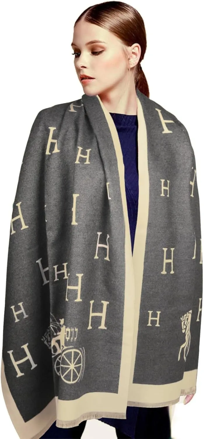EXTREE Scarfs for Women Pashmina Silky Shawl Wrap for Evening Dressing Blanket Open Front Poncho Cape