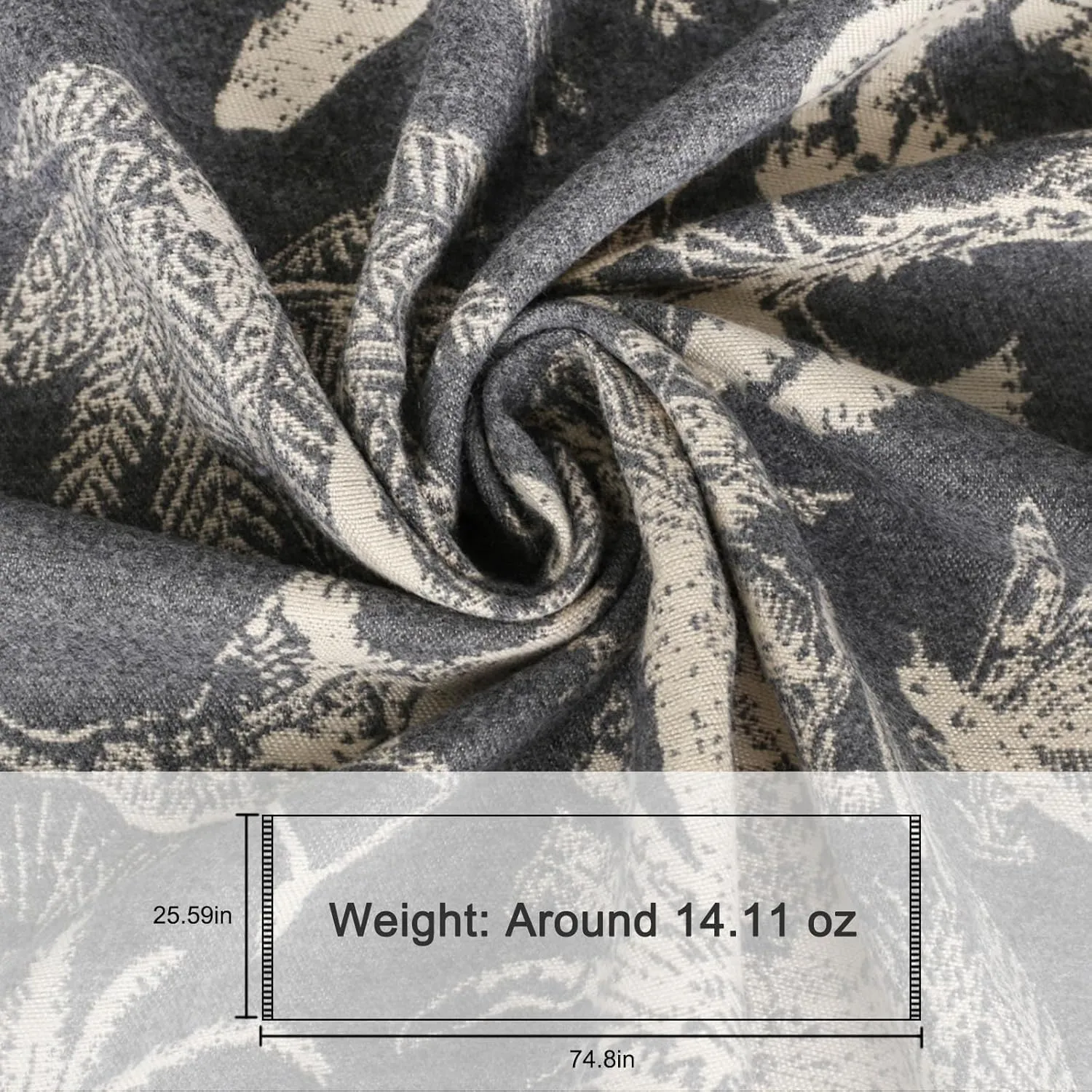 EXTREE Scarfs for Women Pashmina Silky Shawl Wrap for Evening Dressing Blanket Open Front Poncho Cape