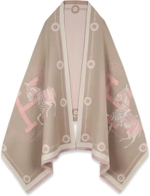 EXTREE Scarfs for Women Pashmina Silky Shawl Wrap for Evening Dressing Blanket Open Front Poncho Cape