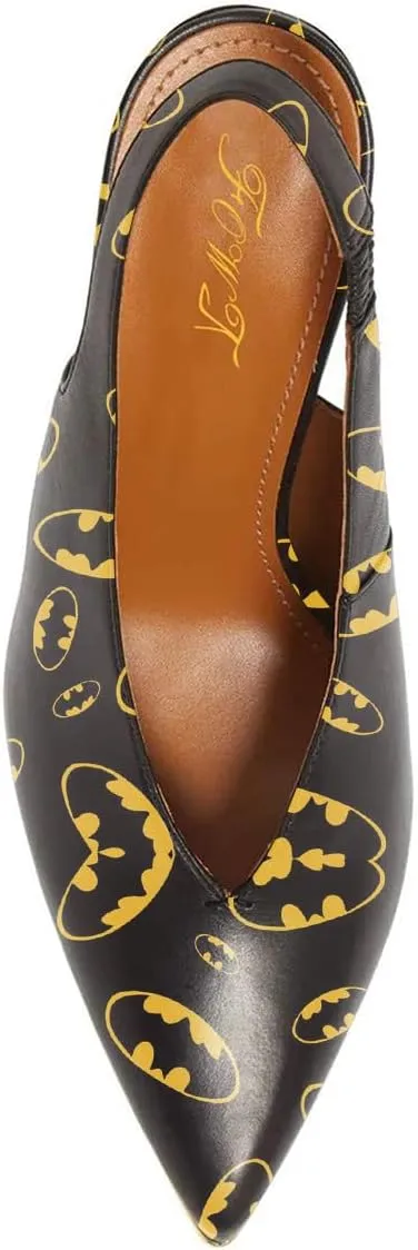 Fashion V-Cut Slingback Pumps for Women 3 Inch Heel Elegant Pointy Toe Backless Block High Heels Comfort Elastic Slip on Casual Mules Shoes, US Size 4-16 M
