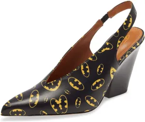 Fashion V-Cut Slingback Pumps for Women 3 Inch Heel Elegant Pointy Toe Backless Block High Heels Comfort Elastic Slip on Casual Mules Shoes, US Size 4-16 M