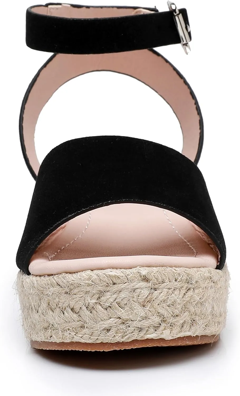 Felabo Girls' Flatform Espadrille Sandals – Open-Toe, Adjustable Ankle Strap, Casual Summer Shoes (Little Kid/Big Kid)