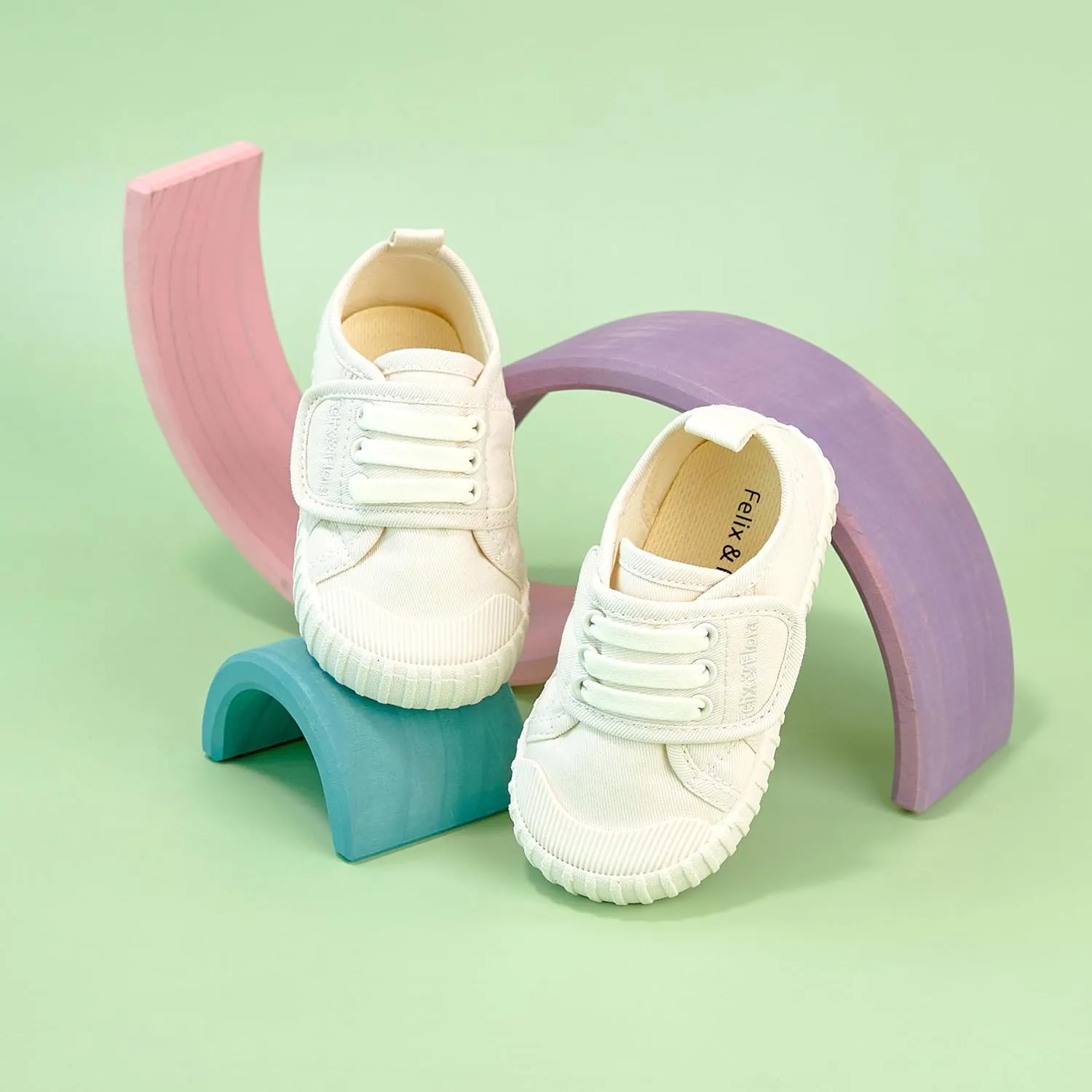 Felix & Flora Toddler/Little Kid Girls Running Shoes Sports Sneakers Princess Casual Glitter Shoes.