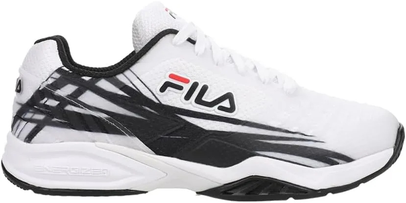 Fila Womens Axilus 2 Energized Tennis Sneakers Shoes - Black, White - Size 6.5 M