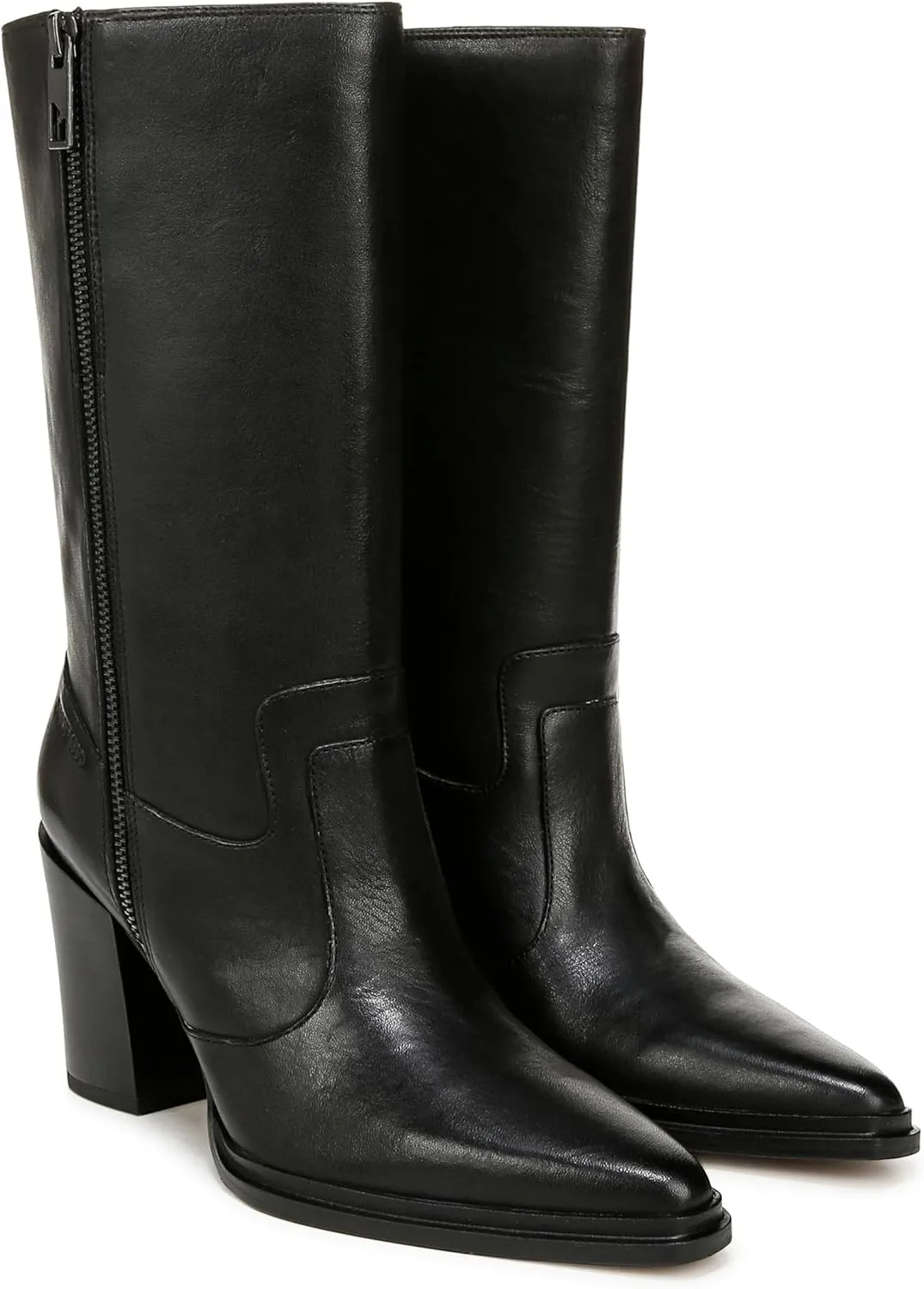 Franco Sarto Womens Jaxon Mid Calf Heeled Boot