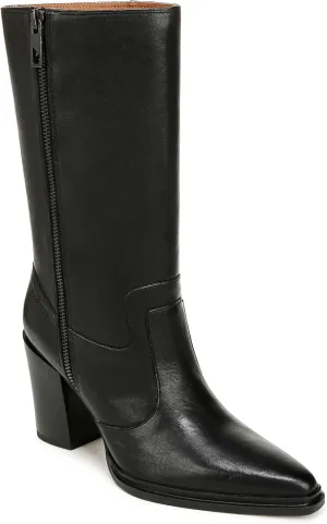 Franco Sarto Womens Jaxon Mid Calf Heeled Boot