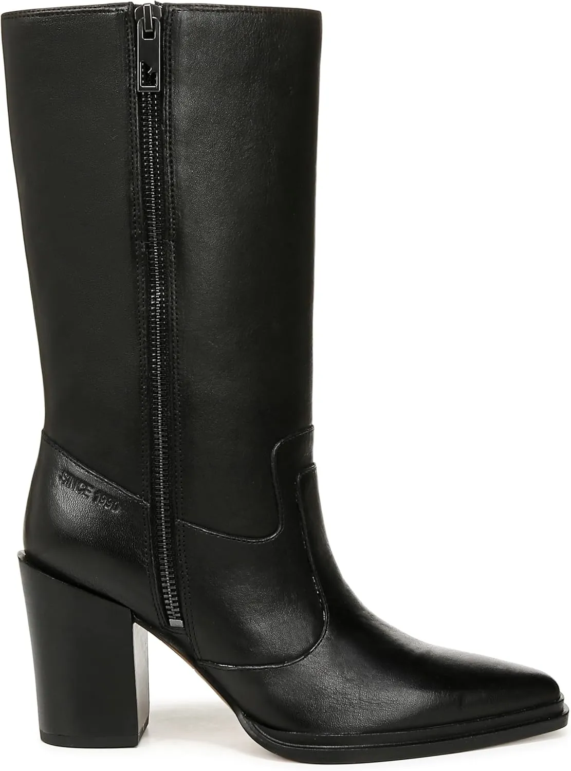 Franco Sarto Womens Jaxon Mid Calf Heeled Boot