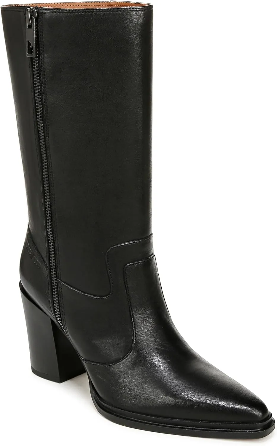Franco Sarto Womens Jaxon Mid Calf Heeled Boot