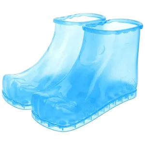 FRCOLOR 1 Pair Foot Spa Shoes, Foot Scrubber Massage Foot Bath Shoes Bucket Boots for Soaking Foot Toe Nails Ankles Relaxation Feet Care Promote Blood Circulation