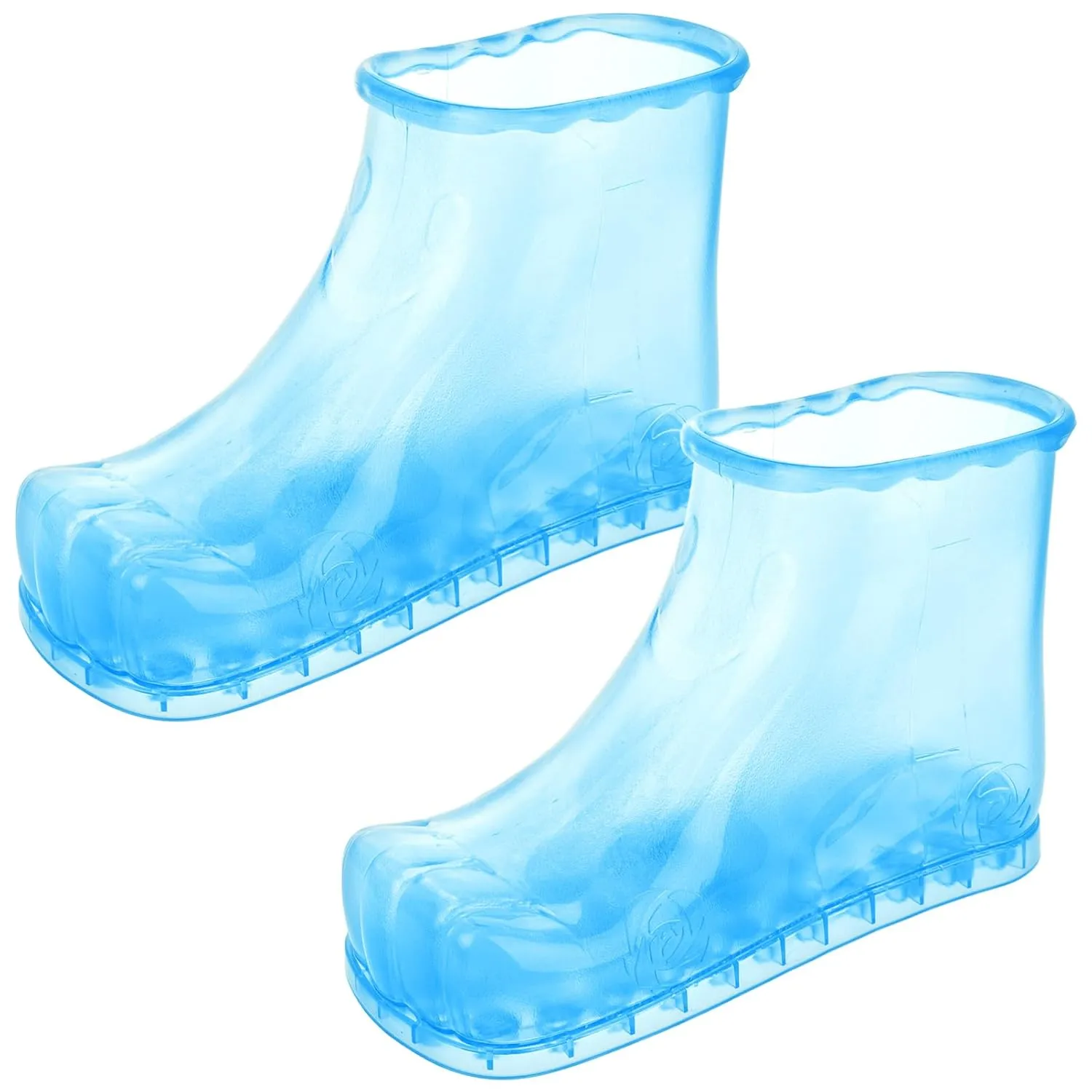 FRCOLOR 1 Pair Foot Spa Shoes, Foot Scrubber Massage Foot Bath Shoes Bucket Boots for Soaking Foot Toe Nails Ankles Relaxation Feet Care Promote Blood Circulation