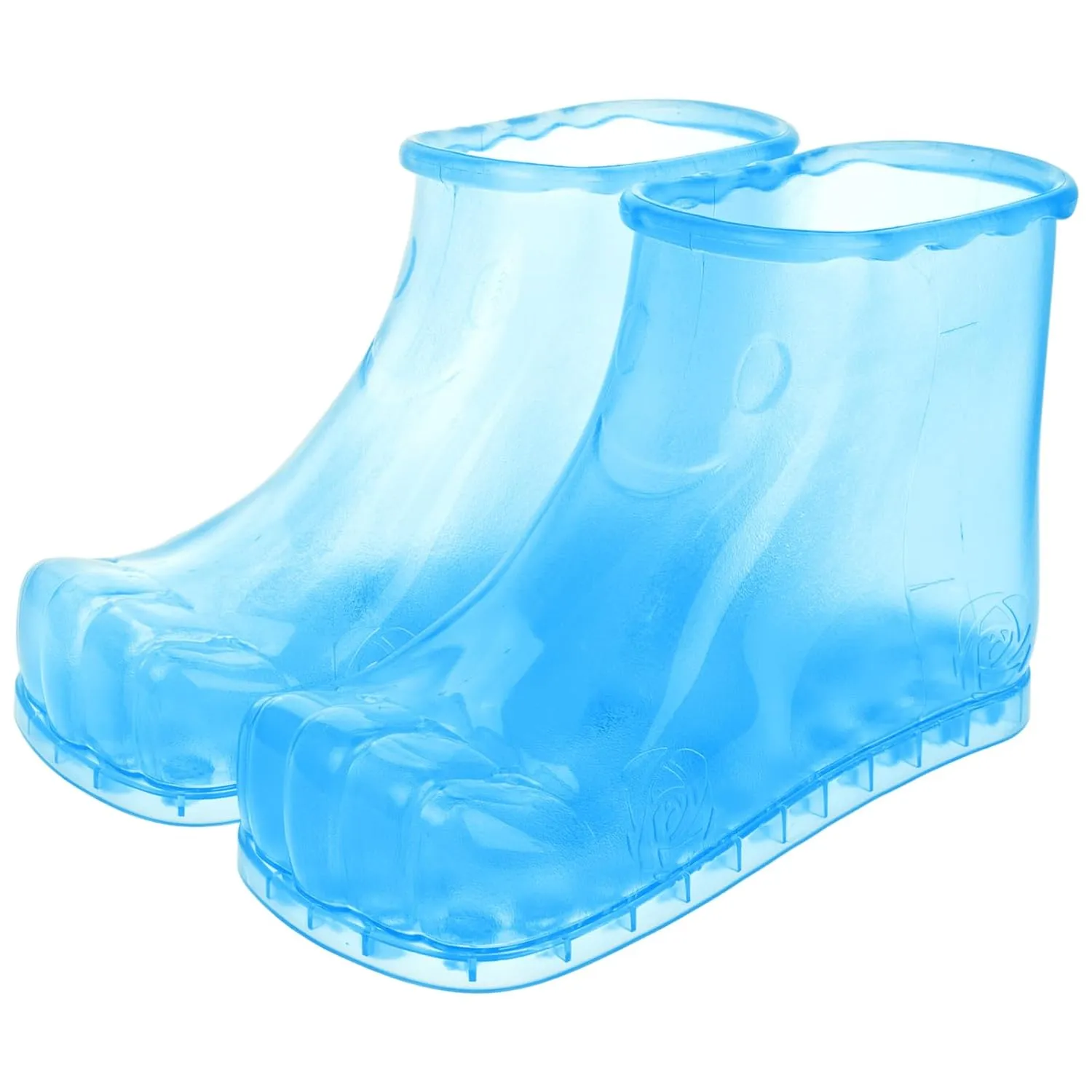 FRCOLOR 1 Pair Foot Spa Shoes, Foot Scrubber Massage Foot Bath Shoes Bucket Boots for Soaking Foot Toe Nails Ankles Relaxation Feet Care Promote Blood Circulation
