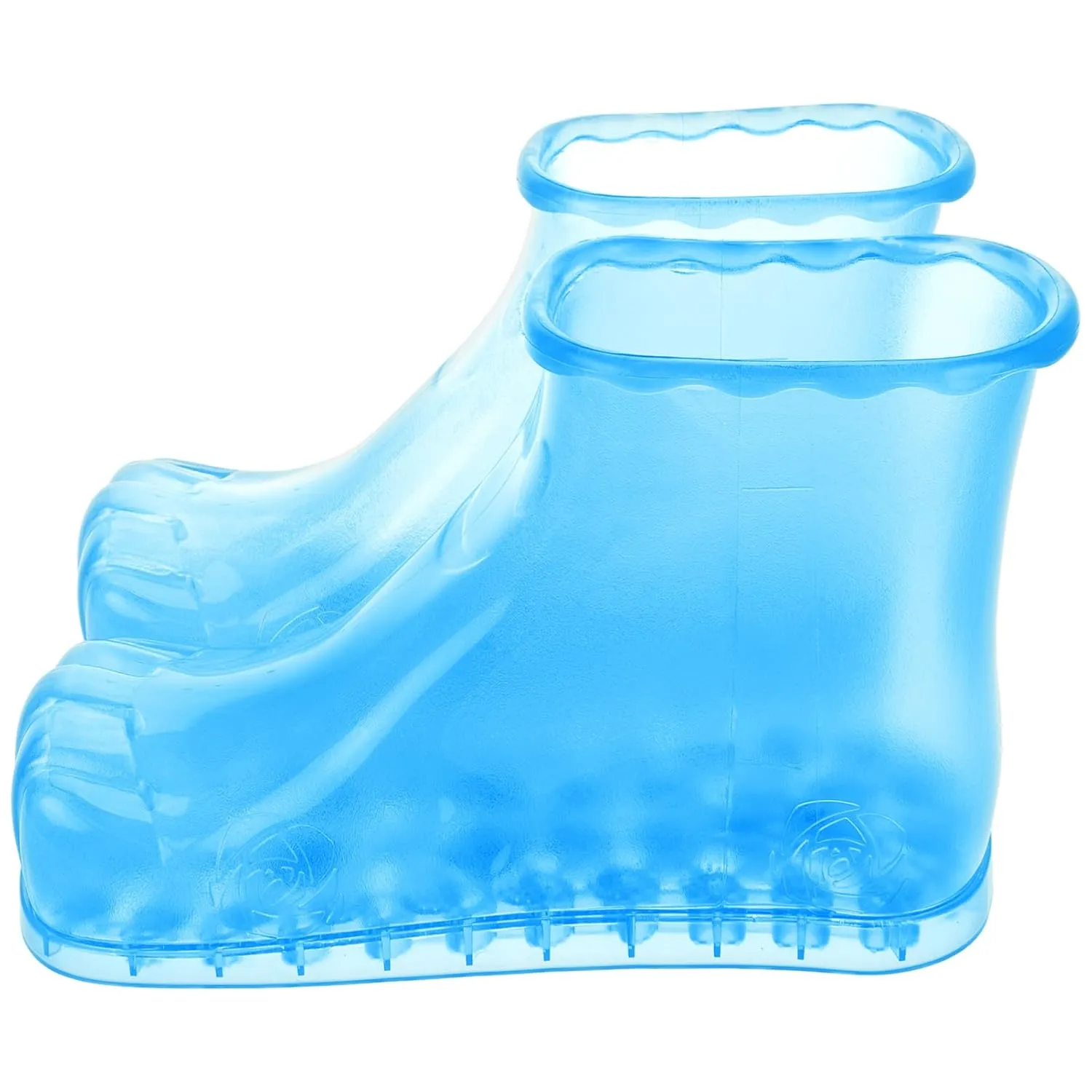 FRCOLOR 1 Pair Foot Spa Shoes, Foot Scrubber Massage Foot Bath Shoes Bucket Boots for Soaking Foot Toe Nails Ankles Relaxation Feet Care Promote Blood Circulation