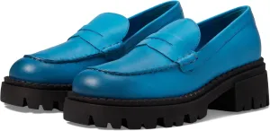 Free People Womens Lyra Lug Sole Loafer Baywatch Blue EU 39.5 (US Women's 9.5) M