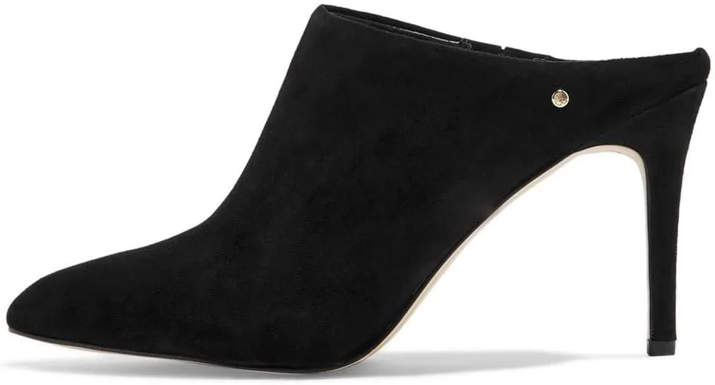 FSJ Women Slip On Closed Pointed Toe Mules Slide Sandals Stiletto High Heels Classic Summer Shoes Size 4-15 US