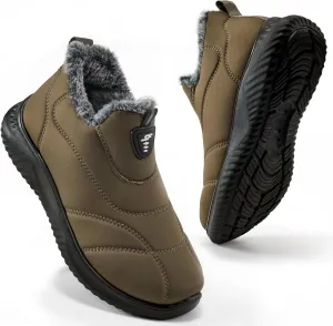 FUDYNMALC Womens Snow Boots Winter Shoes: Warm Fur Lined Slip On Ankle Booties Water Resistant Comfortable Outdoor Boot Lightweight