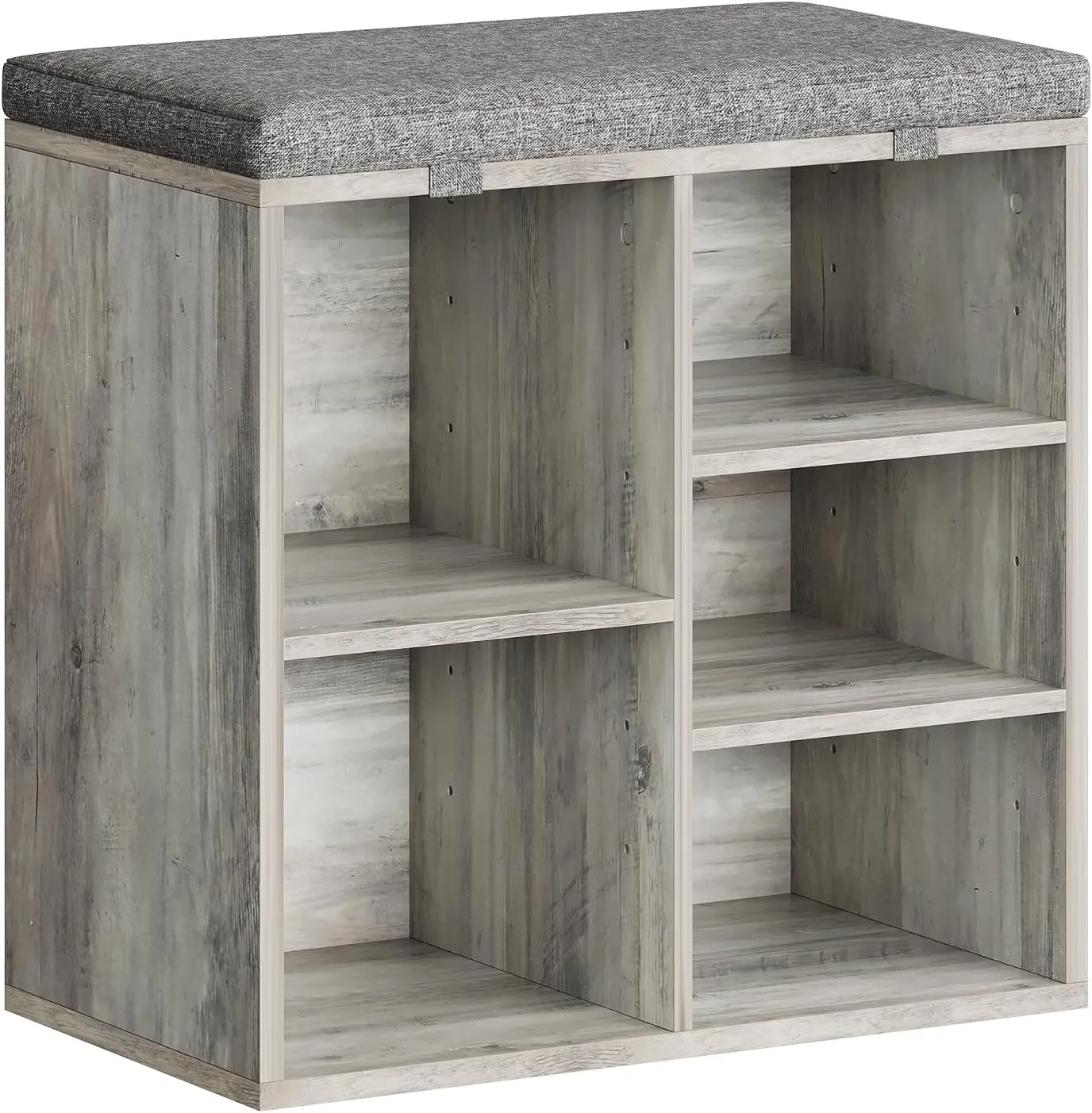 GAOMON Adjustable Shoe Bench with Cushioned Seat & Cubby Storage – Versatile Entryway Organizer for Hallways, Living Rooms, Closets, and Small Spaces
