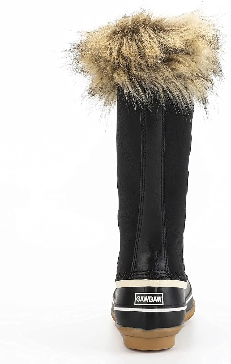 GAWBAW Winter Snow Boots for Women - Waterproof Duck Boots Fur Lined Snow Booties Rain Boots For Women