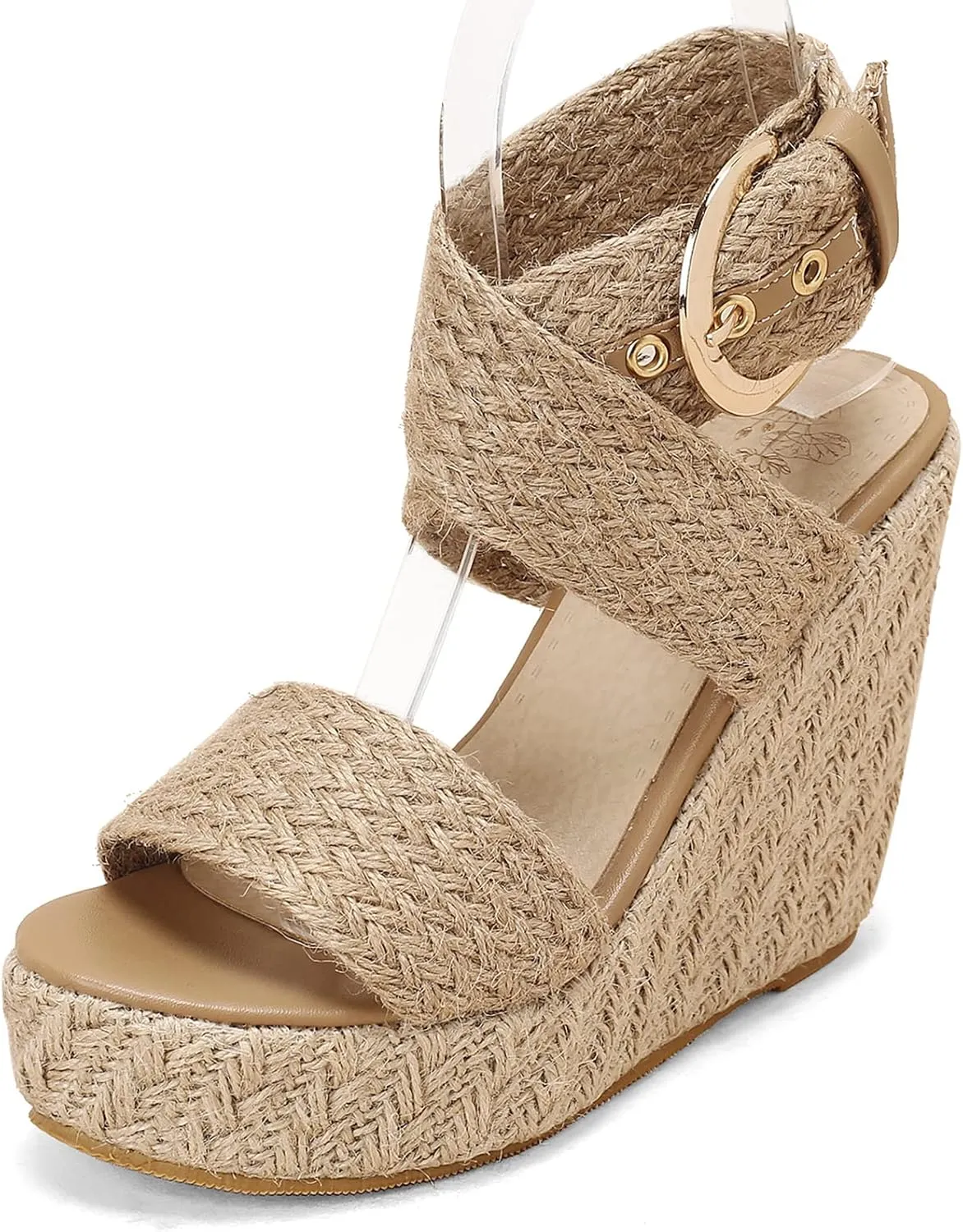 Gicoiz Espadrilles Wedges Women Classic Platform Embroidered Sandals