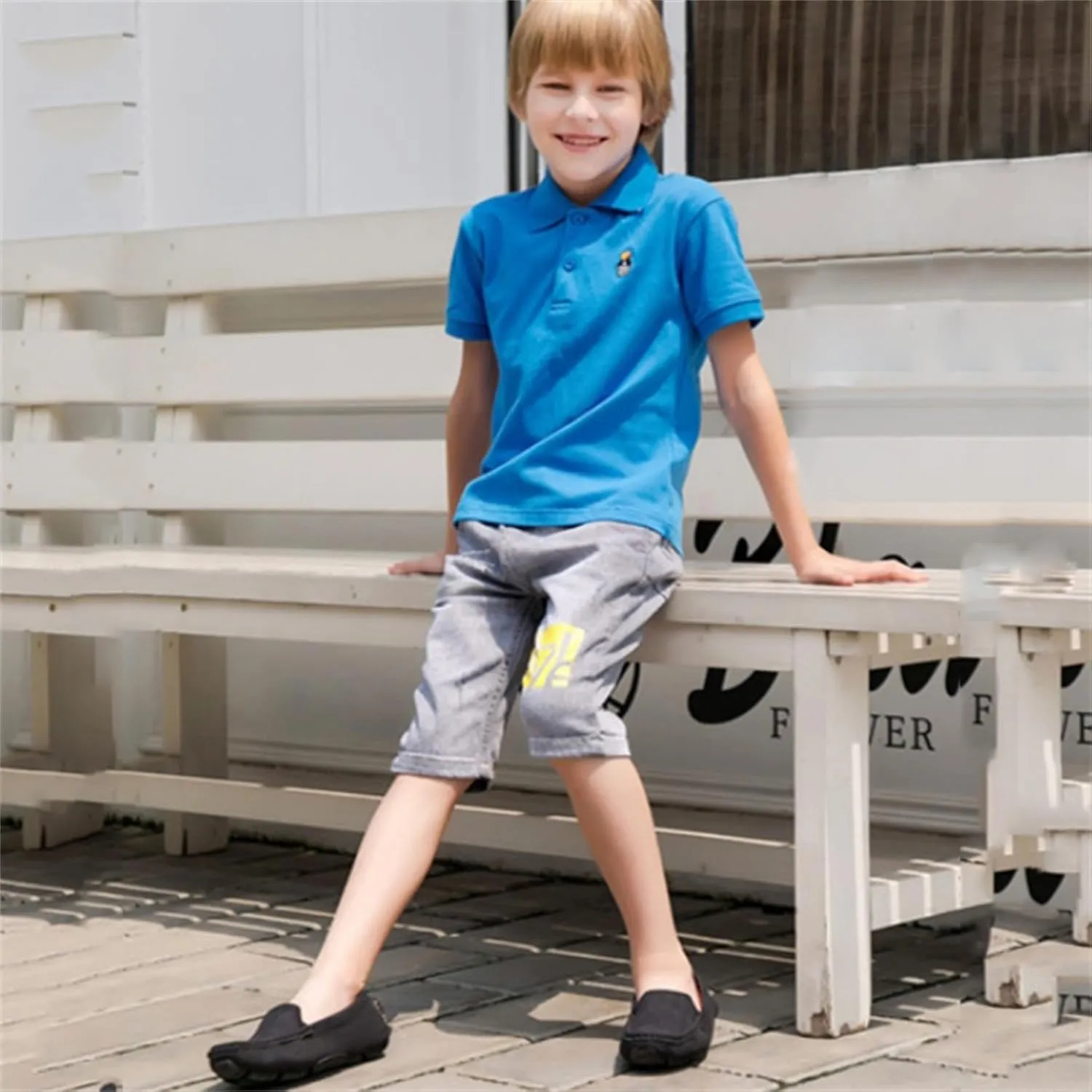 Girls Boys Suede Leather Slip-on Loafers Casual Boat Shoes Dress Shoes Oxford Flats