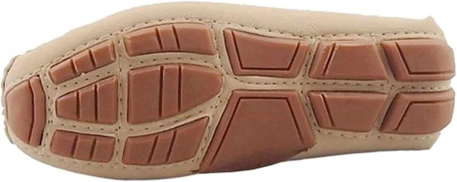 Girls Boys Suede Leather Slip-on Loafers Casual Boat Shoes Dress Shoes Oxford Flats