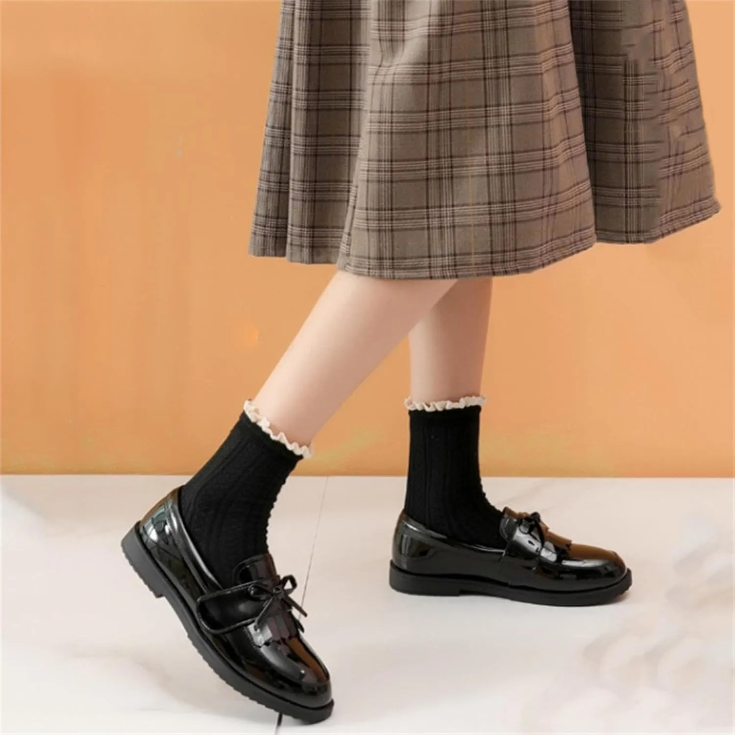 Girl's British Style School Uniform Shoes Princess Performance Oxford Shoes