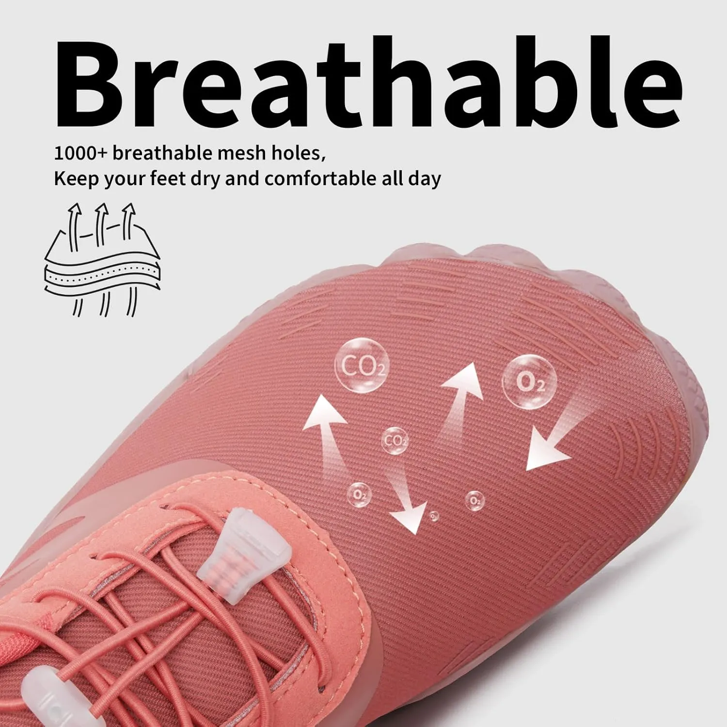 Grand Attack Barefoot Shoes Women Wide Toe Box Zero Drop Wrestling Weightlifting Gym Fitness Shoes Breathable Lightweight