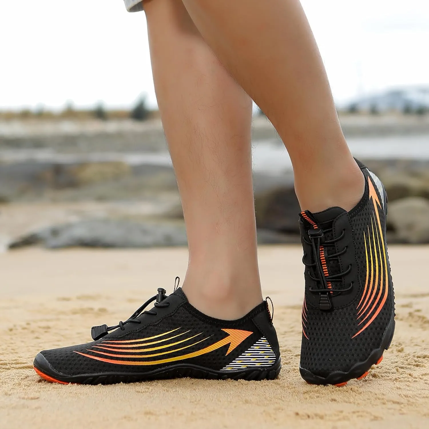 Grounded Barefoot Footwear for Women Men Hiking Athletic Barefoot Shoes Beach Surf Water Shoes with Non-Slip Sole